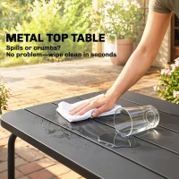 Outsunny Zestaw mebli ogrodowych 4-częściowy Polirattanowa sofa z dwuosobową sofą, 2 fotelami i stolikiem kawowym z poduszkami(m-7)