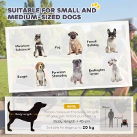 PawHut Przyczepka rowerowa dla psów składana z odblaskami dla małych i średnich psów do 20 kg Pomarańczowa(m-5)