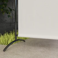 Outsunny Paravento da esterno a pannello singolo UV30+, 180 cm, Beige(m-5)