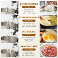 HOMCOM Stand Mixer, 6L 1400W Tilt-Head Food Mixer with 11 Speeds, Pulse & Fermentation Function, LED Display, Black(m-6)