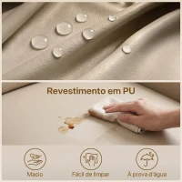 HOMCOM Poltrona de Massagem Reclinável c/ Aquecimento e 8 Pontos de Massagem 82x99x103 cm para Relaxamento Creme(m-8)