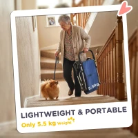 PawHut Wózek dla psa i kota, składany, do 10 kg, granatowy(m-5)