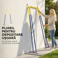 AIYAPLAY Cadru pentru Leagăn de Grădină din Oțel, Anti-UV, Gri(m-7)