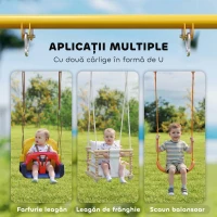 AIYAPLAY Cadru pentru Leagăn de Grădină din Oțel, Anti-UV, Gri(m-5)