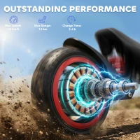 SPORTNOW Electric Scooter for Kids, Foldable E Scooter for Age Age 6+ with LED Display, RGB lights, Up to 16km/h, Black(m-5)