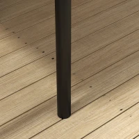 Outsunny Tetto di Ricambio 4x3 m per Gazebo Anti UV in Poliestere con Presa d'Aria, Grigio Chiaro(m-9)