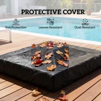 Outsunny Rattan Sun Loungers Set of 2 with Side Table, Garden Recliner Sunbeds with Adjustable Back, Cushions, Dark Grey(m-8)