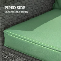 Outsunny Seat and Back Padded Cushion Set, CUSHION ONLY - Green(m-6)