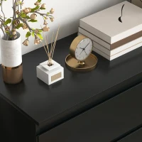 HOMCOM Comodă cu 3 sertare, mobilier de depozitare cu design curat pentru dormitor, interior, 80l x 39P x 73H cm(m-4)