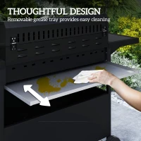 Grill gazowy 21,2 kW, 6+1 palników, stal nierdzewna, mobilny(m-7)