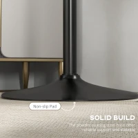 HOMCOM Stół barowy okrągły, 60 cm, wysokość 102 cm, do salonu(m-6)