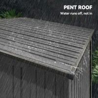 Outsunny 5 x 3.5ft Metal Garden Storage Shed with Effortless Assembly and 2 Pairs of Gloves, Waterproof Outdoor Shed, Light Grey(m-7)