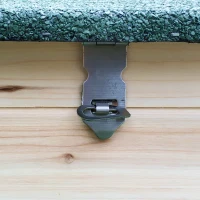 PawHut cuibar cu zona pentru alergat, lemn 196x76x97cm(m-11)