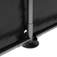 Outsunny Carpa de Jardín para Bicicletas 1,2x1,8x1,65 m con 2 Habitaciones Puerta con Cremallera Impermeable Anti-UV Gris Claro(m-9)