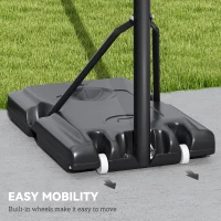 Kosz do koszykówki z regulacją 230-305 cm, z kółkami(m-7)