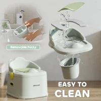 3-w-1 nocnik dla dzieci, zdejmowany, z uchwytami, Szary(m-5)