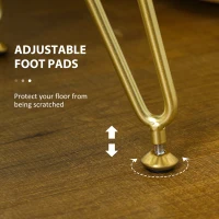 HOMCOM Pufa welurowa, siedzisko, podnóżek, stylowy design(m-7)