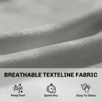 Outsunny Leżak z polirattanu w kształcie litery S, ogrodowy leżak z 5-stopniową regulacją oparcia, zagłówkiem, oddychający, odporny na UV(m-7)