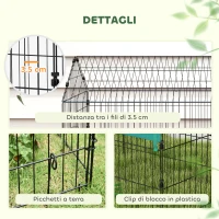 PawHut Gabbia per Conigli da Esterno e Interno a Casetta con Tettuccio, 185x75x75 cm, Verde(m-7)