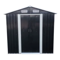 Outsunny Magazie Gradina 2×1,5×1,9 m – Otel Zincat cu Usi Culisante(m-15)