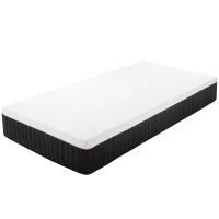 HOMCOM Ergonomiczny Materac, Pianka Memory, 7-Strefowe Wsparcie, Sprężyny Kieszeniowe(m-10)