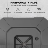 Outsunny 2PCS Umbrella Weights for Cantilever Parasols, Parasol Base Weights, 80 kg for Water or 105 kg Water and Sand Mix, Black(m-7)