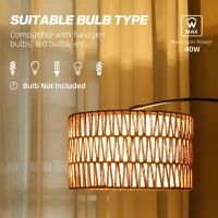 Lampa podłogowa z abażurem z lnu, E27, do salonu(m-6)