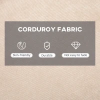 HOMCOM Fotel tapicerowany z podnóżkiem, fotel relaksacyjny z funkcją leżanki, fotel tapicerowany, poduszki, fotel telewizyjny, 68 x 91,5 x 88 cm, kolor beżowy(m-5)