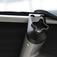 Outsunny Three Person Steel Outdoor Porch Swing Chair Bench with Canopy Cover - Black(m-15)