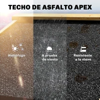 Outsunny Caseta de Jardín de Madera 93x53x168 cm Armario para Herramientas con 4 Estantes 3 Puertas y Ganchos Madera Natural(m-6)