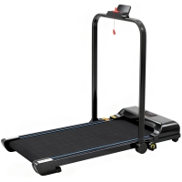 HOMCOM Tapis de Course Tapis de Marche Pliable 2,5 CV avec Écran LED Vitesse Réglable Max. 10 km/h Télécommande Noir