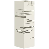 HOMCOM Schirmständer freistehend quadratisch aus Metall, Beige(m-1)