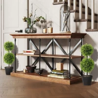 HOMCOM Set mit 2 dekorativen künstlichen Pflanzen, 60 cm Buchsbaumkugeln im Topf, Kunststoff, grün(m-6)