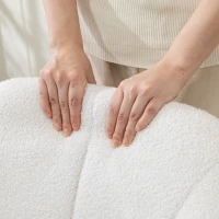 HOMCOM Poltrona girevole regolabile con funzione basculante e cuscino imbottito, Bianco(m-5)