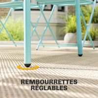 Outsunny Ensemble de Salle à Manger d'Extérieur 5 Pièces, Ensemble de Jardin pour 4 Personnes avec Plateau à Lattes et Chaises Pliantes, Vert Clair(m-9)