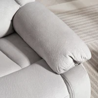 HOMCOM Poltrona alzapersone con funzione massaggio, 90x93x110 cm, Grigio chiaro(m-5)