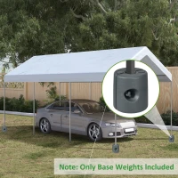 Outsunny Set mit 4 Pop-up-Pavillonfüßen, mit Wasser oder Sand befüllbar, HDPE-Bodenfüße mit Sicherheitsverschraubung(m-6)