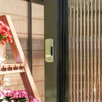 Outsunny Aluminium-Polycarbonat-Gewächshaus mit verstellbaren Dachfenstern 303x183x195 cm transparent(m-5)