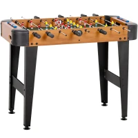 SPORTNOW Baby-foot 92 cm, 22 jucători, 2 mingi, contoare manuale, mânere antiderapante, maro(m-8)