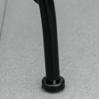 Outsunny Tavolino da giardino rotondo in metallo, Ø60 cm, Verde, Beige e Bianco(m-5)