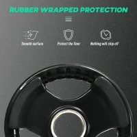 SPORTNOW Hantelka, 2 szt., 5 kg na hantelkę, trzy uchwyty, ochronne pokrycie gumowe, metal(m-6)