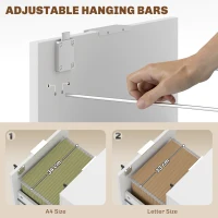 HOMCOM Two-Drawer Lockable Filing Cabinet - White(m-5)