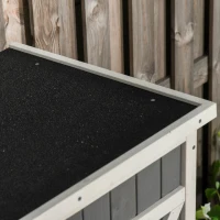 Outsunny Wooden Small Shed, Garden Storage Shed with Shelves and Bolt Latch, 75L x 56W x115H cm, Grey(m-9)