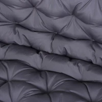 Outsunny Cuscino da Giardino 2 Posti con Schienale per Panche e Dondoli, 132x110x10 cm, Grigio Scuro(m-8)