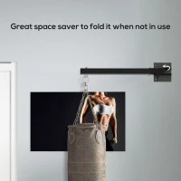 SPORTNOW Mocowanie worka treningowego, montaż na ścianie, 9 kątów, stal, do 100 kg, Czarny(m-5)