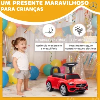 AIYAPLAY Carro Andador para Crianças Mercedes-Benz Classe C com Buzina Volante Sons de Motor e Espaço de Armazenamento 65x28x39 c(m-8)