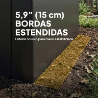 Outsunny Garagem Exterior para Automóvel 3x6 m Impermeável com Tecido PE Resistente Estrutura de Metal Galvanizado UPF 30+ Cinzento Escuro(m-9)