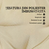 Outsunny Set 2 Perne pentru Scaune de Exterior cu Curele de Fixare, Perne Imbottite din Poliester și Bumbac, pentru Șezlonguri, Fotolii, 50x120x8 cm, Bej(m-4)