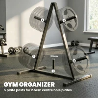 SPORTNOW scheibenständer hantelbaum scheibenbaum hantelscheibenablage(m-4)