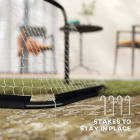 Zestaw 2 bramek do piłki nożnej, składane, metalowe 90x36 cm(m-5)